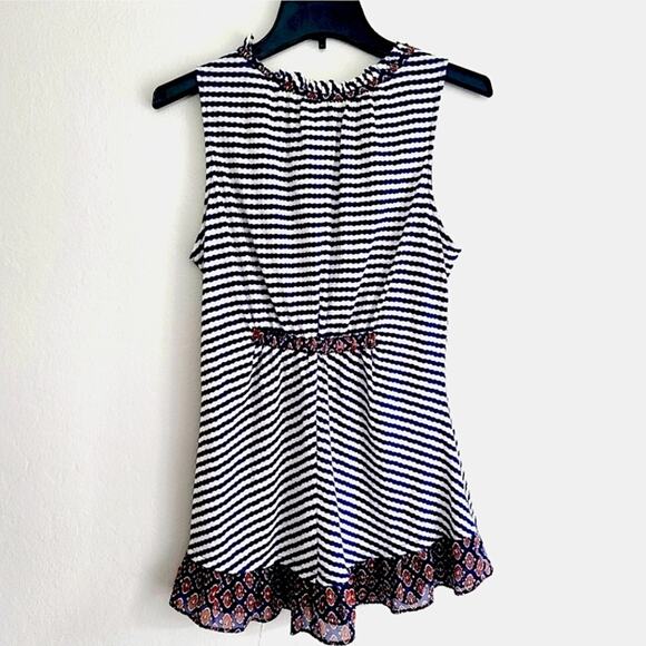 Odille by Anthropologie Women’s Top Large Stripe - Picture 3 of 8